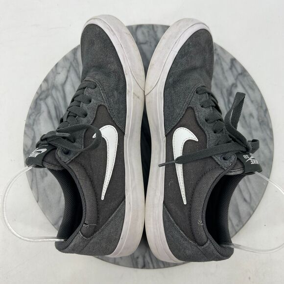 Nike SB Shoes Mens 9 Gray White Chron Solarsoft Skateboarding Sneaker CD6278-009 - Picture 6 of 13